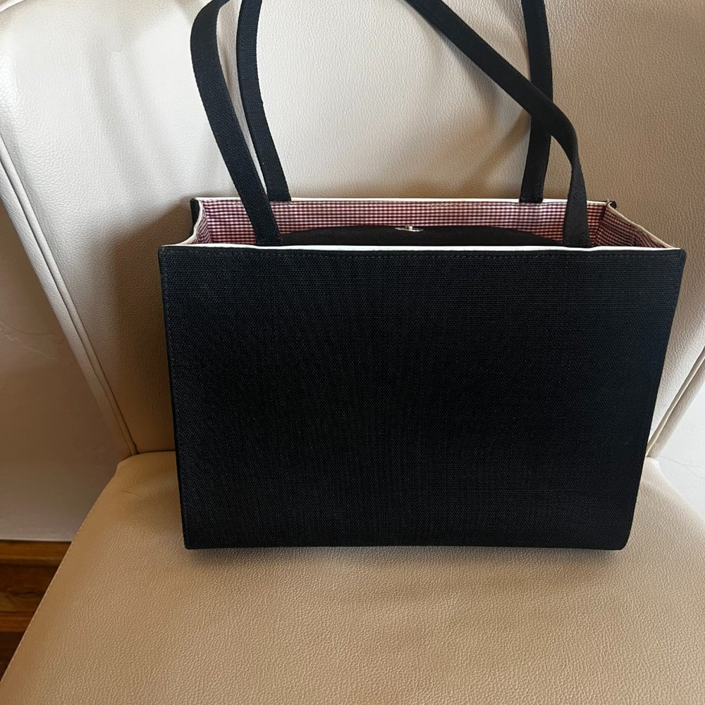 Kate Spade Black Linen Purse - Picture 4 of 4